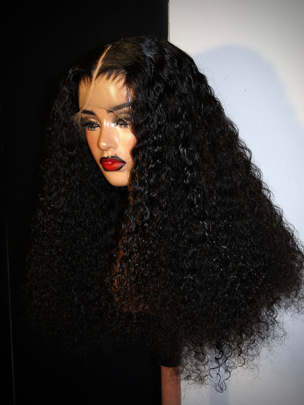 Curly 13x6 full frontal human hair HD lace Wig