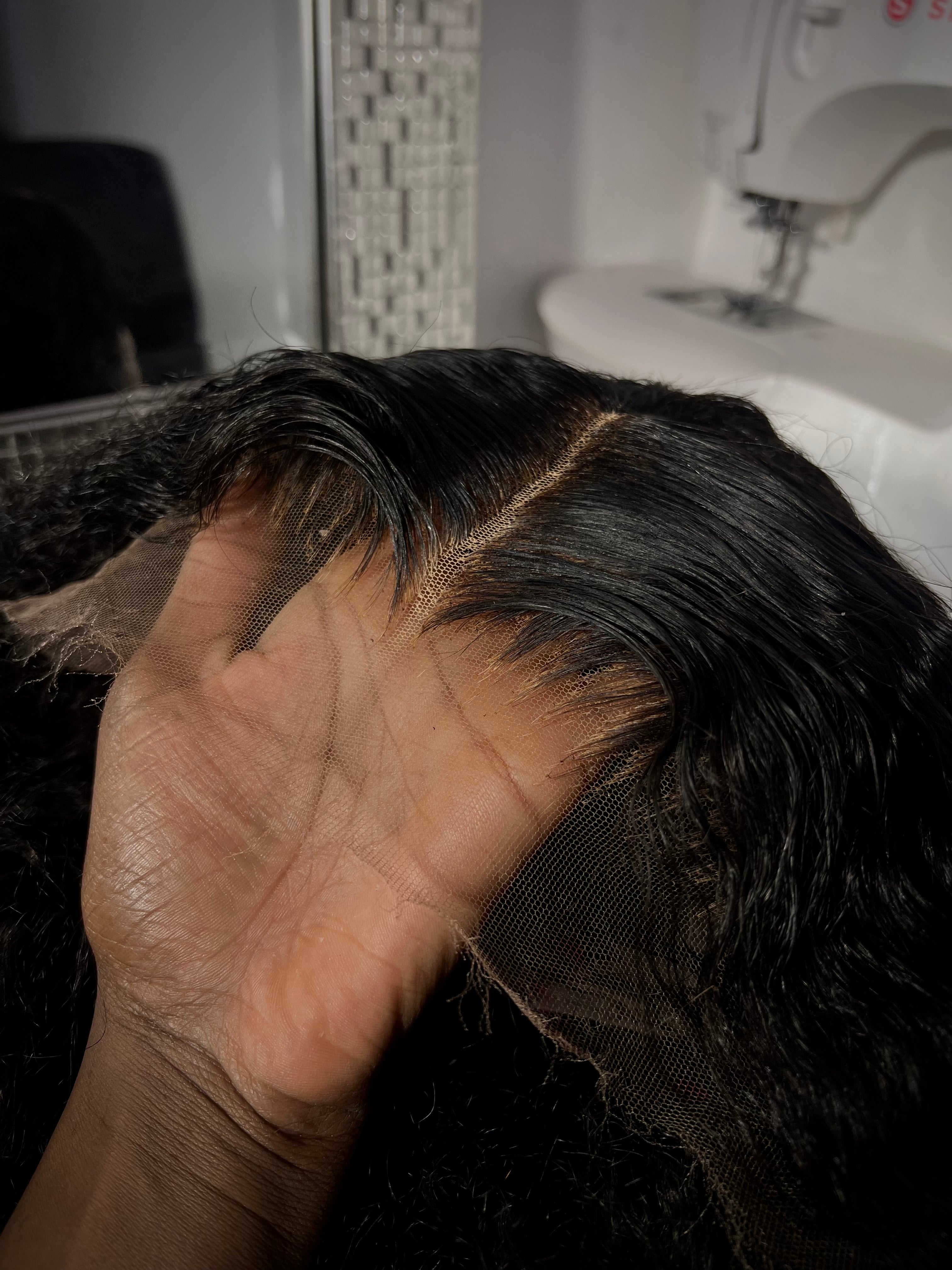 Straight 13x4 full frontal human hair HD lace wig