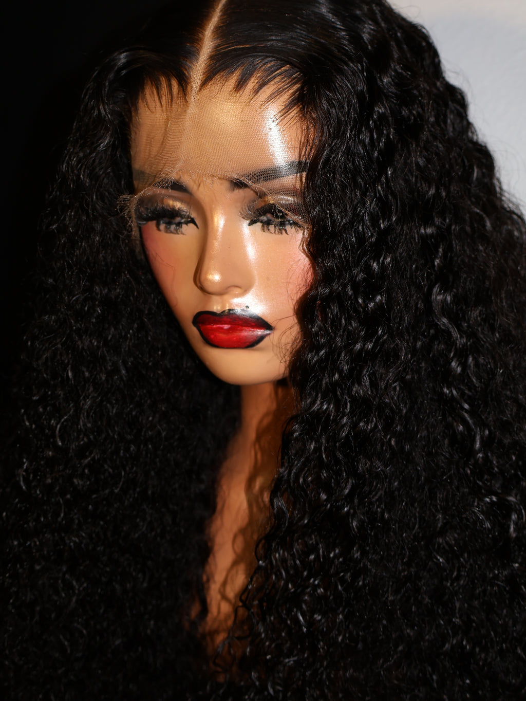 Curly 13x6 full frontal human hair HD lace Wig
