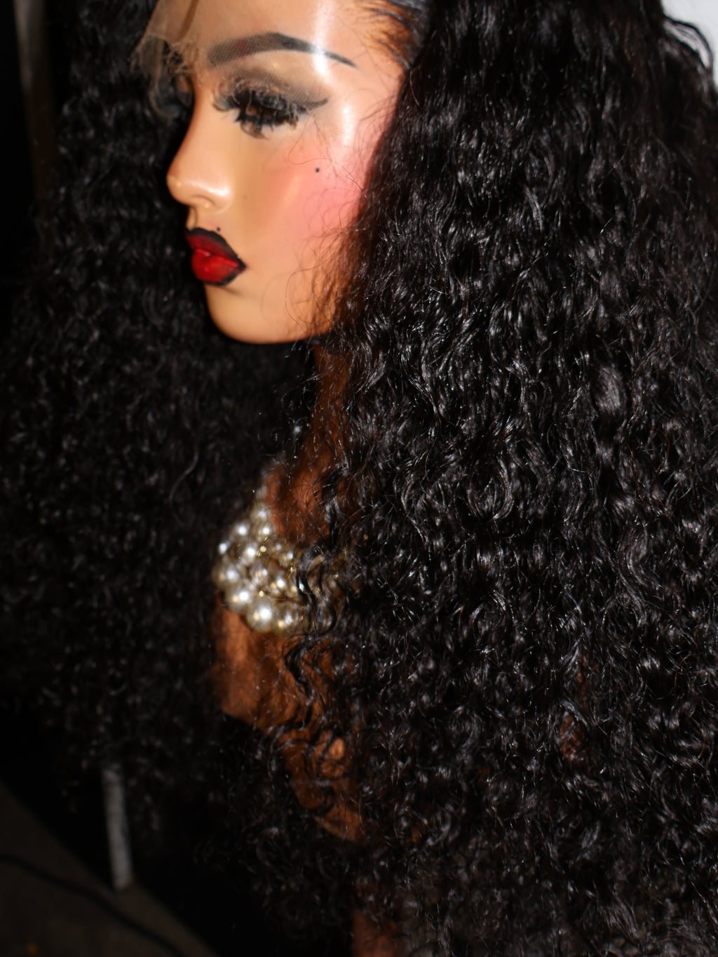 Curly 13x4 full frontal human hair HD lace Wig