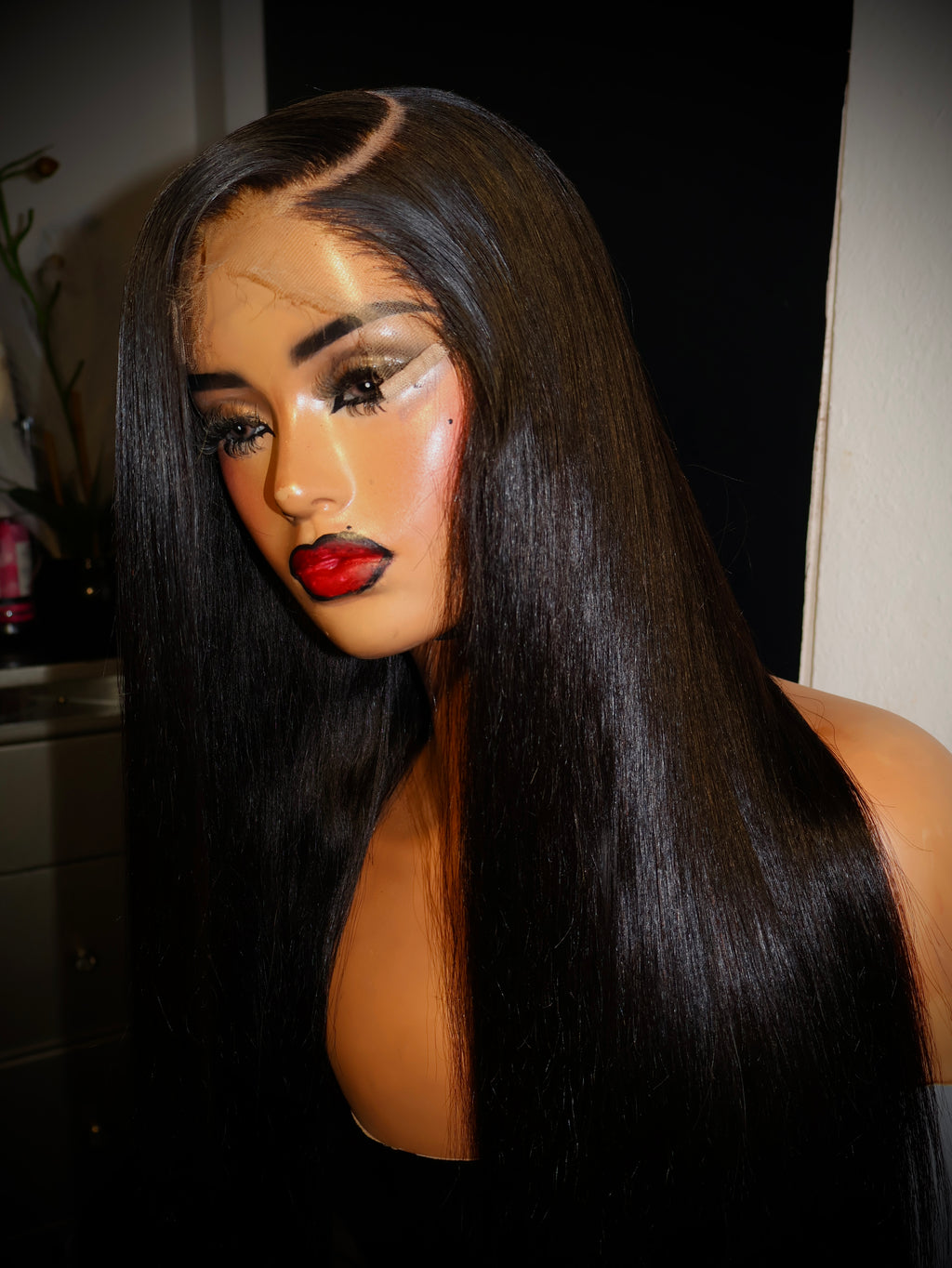 Straight 5x5 full frontal human hair HD wig